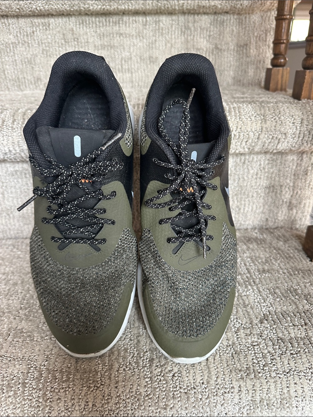 Nike Men's  Green and Black  Athletic Shoes
